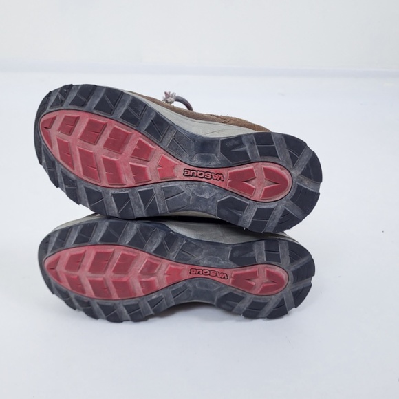 Kids Vasque Boots hiking lace-up lacing tall insulated rubber soles tread - Picture 11 of 13